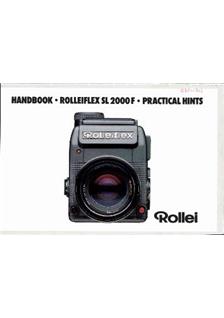 Rollei SL 2000 F manual. Camera Instructions.